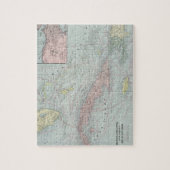 kaart van het Caribisch gebied (1901) Legpuzzel (Verticaal)