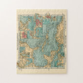  kaart van het Caribisch gebied (1906) Legpuzzel (Verticaal)