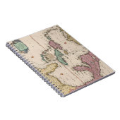 Kaart van het Caribisch gebied, Cornelis Danckerts Notitieboek (Rechterzijde)