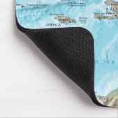  kaart van het Caribisch gebied - VS Muismat (Hoek)