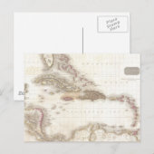  kaart van het Caribische Zee (Voorkant / Achterkant)