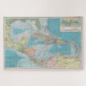  kaart van het Caribische Zee (1913) Legpuzzel (Horizontaal)