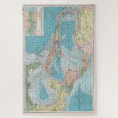  kaart van het Caribische Zee (1913) Legpuzzel (Verticaal)