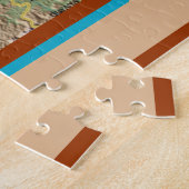 Kaart van het Caribische Zee en de eilanden Legpuzzel (Zijkant)