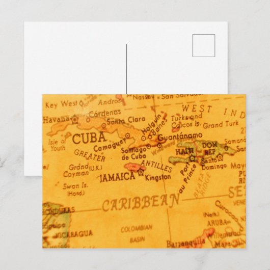  kaart van het Carriboon (Voorkant / Achterkant)