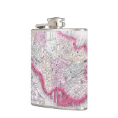 kaart van het centrum van Boston (1864) Heupfles (Links)