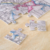  kaart van het centrum van Boston (1864) Legpuzzel (Zijkant)