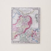  kaart van het centrum van Boston (1864) Legpuzzel (Verticaal)