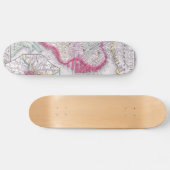  kaart van het centrum van Boston (1864) Persoonlijk Skateboard (Horizontaal)