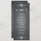Kaart van het Chalkboard Wedding Reception Menu (Voorkant / Achterkant)