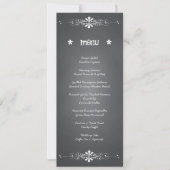 Kaart van het Chalkboard Wedding Reception Menu (Voorkant)