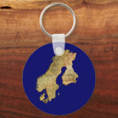 Kaart van het Collectie van de Reizen van SCANDINA Sleutelhanger (Voorkant)