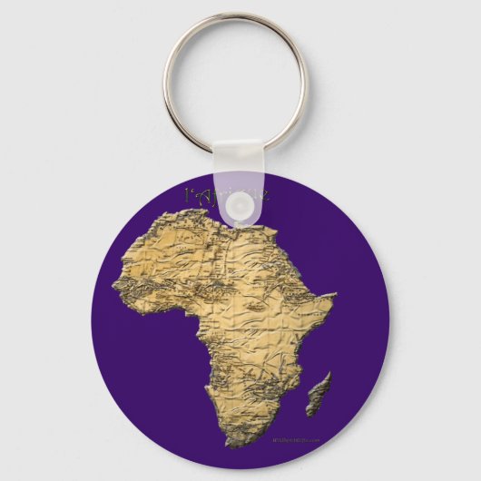 Kaart van het Collectie voor reizen van AFRICA Sleutelhanger (Voorkant)