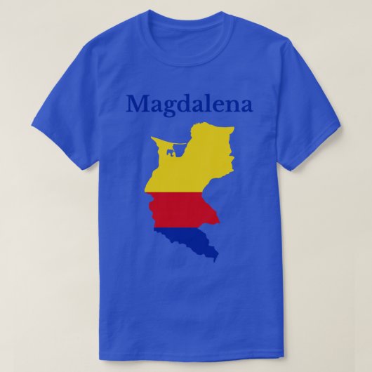 Kaart van het departement Magdalena T-shirt (Design voorkant)