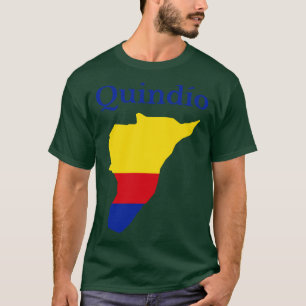 Kaart van het departement Quindio T-shirt