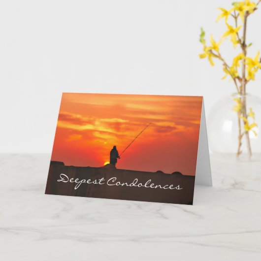 Kaart van het diepste condoleances voor Man dat va (Gele Bloem)