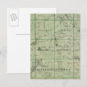 Kaart van het district Adair, staat Iowa (Voorkant / Achterkant)