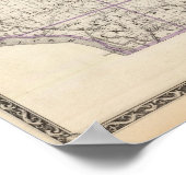 Kaart van het district Adams Poster (Hoek)