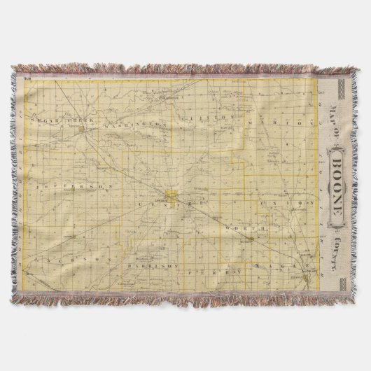 Kaart van het district Boone Deken (Voorkant)