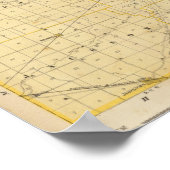 Kaart van het district Boone Poster (Hoek)