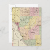 Kaart van het district Buffalo en dorp Alma (Voorkant / Achterkant)