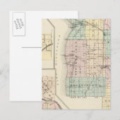 Kaart van het district Calumet, staat Wisconsin (Voorkant / Achterkant)