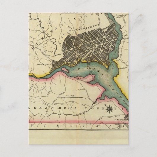 Kaart van het district Columbia (Voorkant)