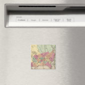 Kaart van het district Columbia, Washington Magneet (Insitu (Vaatwasser))