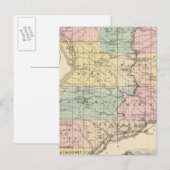Kaart van het district Crawford, staat Wisconsin (Voorkant / Achterkant)