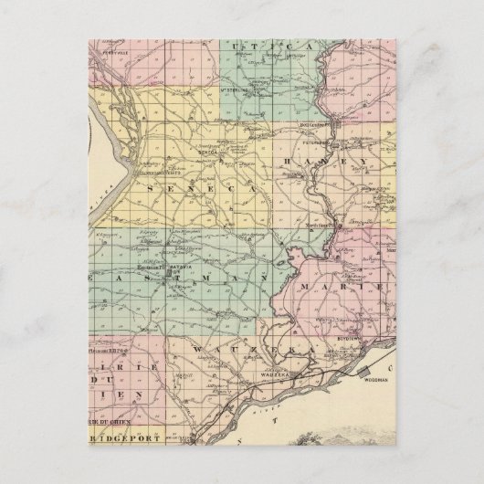 Kaart van het district Crawford, staat Wisconsin (Voorkant)