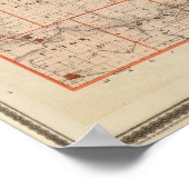 Kaart van het district Dallas, staat Iowa Poster (Hoek)