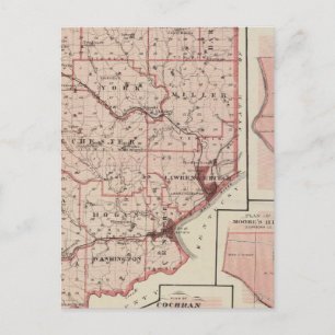 Kaart van het district Dearborn met Greendale