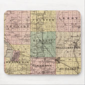 Kaart van het district Dodge, staat Wisconsin Muismat (Voorkant)