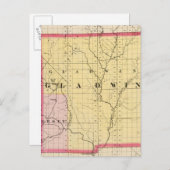 Kaart van het district Gladwin, Michigan (Voorkant / Achterkant)