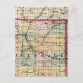 Kaart van het district Hillsdale, Michigan (Voorkant)