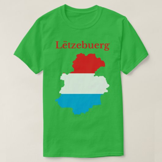 Kaart van het district Luxemburg T-shirt (Design voorkant)
