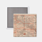 Kaart van het district Marion, staat Iowa Magneet (Voorkant / Achterkant)