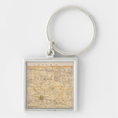 Kaart van het district Marshall Sleutelhanger (Voorkant)