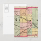 Kaart van het district Midland, Michigan (Voorkant / Achterkant)