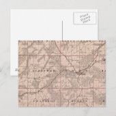 Kaart van het district Monroe, staat Iowa (Voorkant / Achterkant)