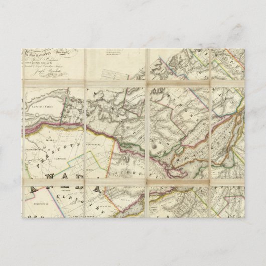 Kaart van het district Montreal, Neder-Canada (Voorkant)