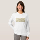 Kaart van het district Montreal, Neder-Canada T-shirt (Voorkant volledig)