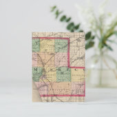 Kaart van het district Muskegon, Michigan (Staand voorkant)