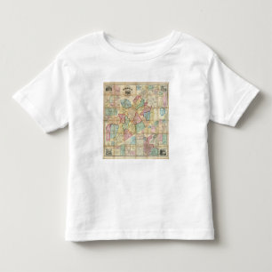 Kaart van het district Norfolk, Massachusetts Kinder Shirts