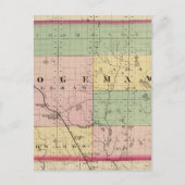 Kaart van het district Ogemaw, Michigan (Voorkant)