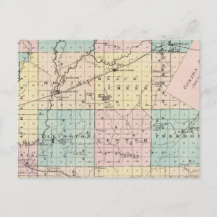 Kaart van het district Outagamie, staat Wisconsin