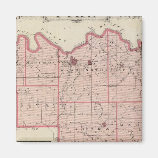 Kaart van het district Pike met het plan van Peter Magneet (Voorkant)