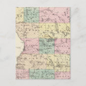 Kaart van het district Polk, staat Wisconsin (Voorkant)