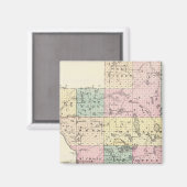 Kaart van het district Polk, staat Wisconsin Magneet (Voorkant / Achterkant)