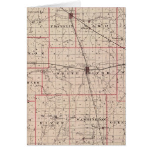 Kaart van het district Randolph